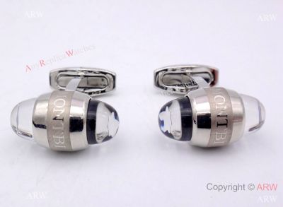 Low Price Fake Mont Blanc Cufflinks Silver Floating Stars Cufflink